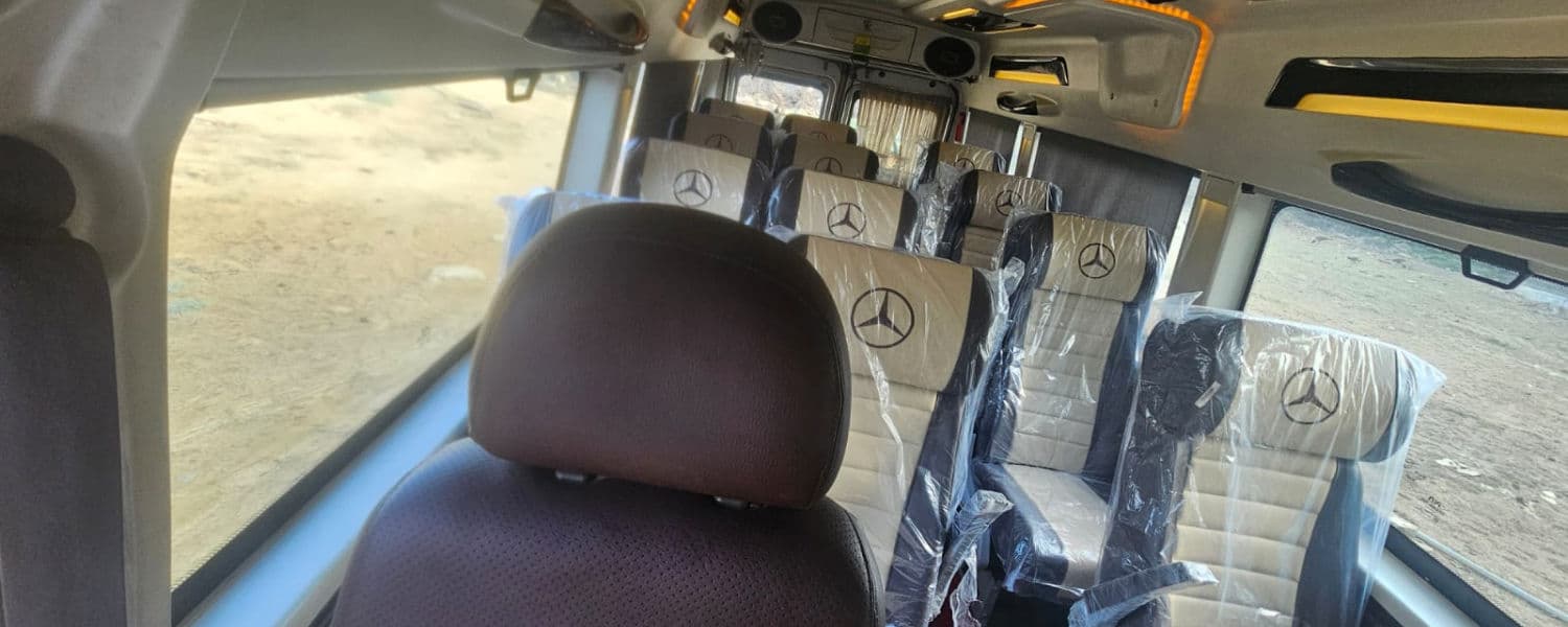 Premium Luxury 12 Seater Tempo Traveller Seats and Interior 12 Seater Tempo Traveller Seats