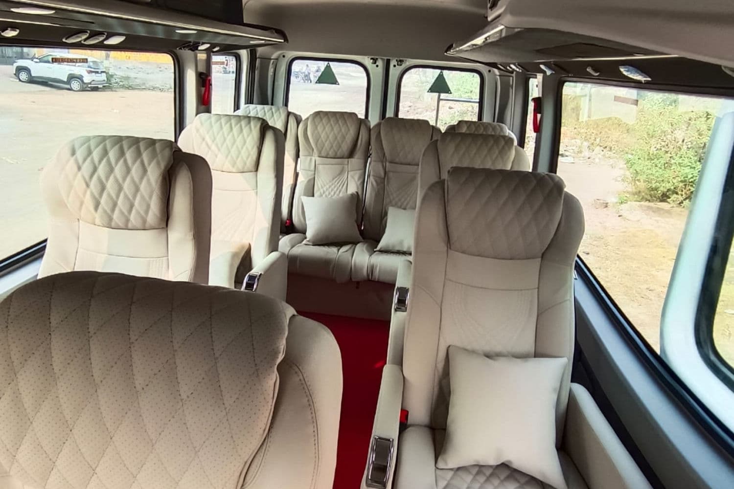 Luxurious 10 Seater Force Urbania Interior in Jaipur 10 Seater Force Urbania Van