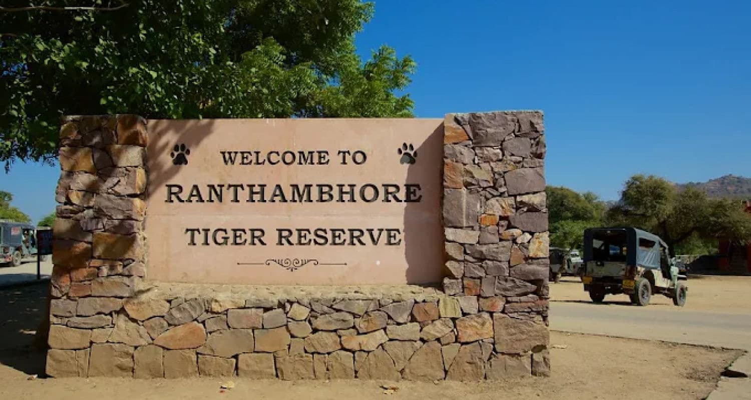 Welcome to Ranthambore Tiger Reserve Entrance Sign Ranthambore Tiger Reserve