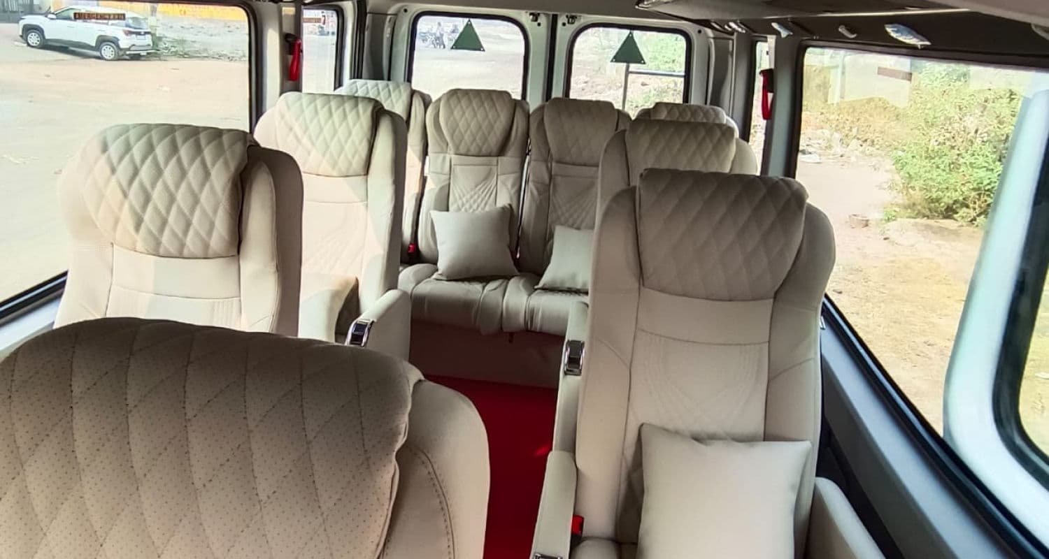 Reclining Seats in a 10 Seater Force Urbania Luxury Van 10 Seater Force Urbania Van Luxury Seats