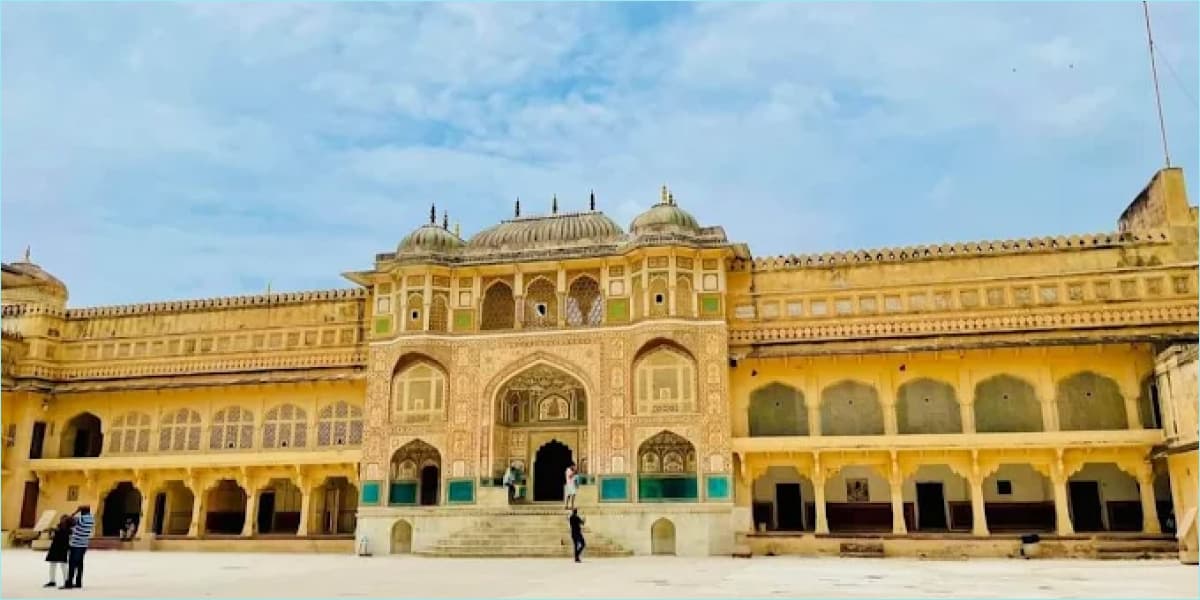 Ganesh Pol Gate with Intricate Frescoes at Amer Fort Ganesh Pol Entrance