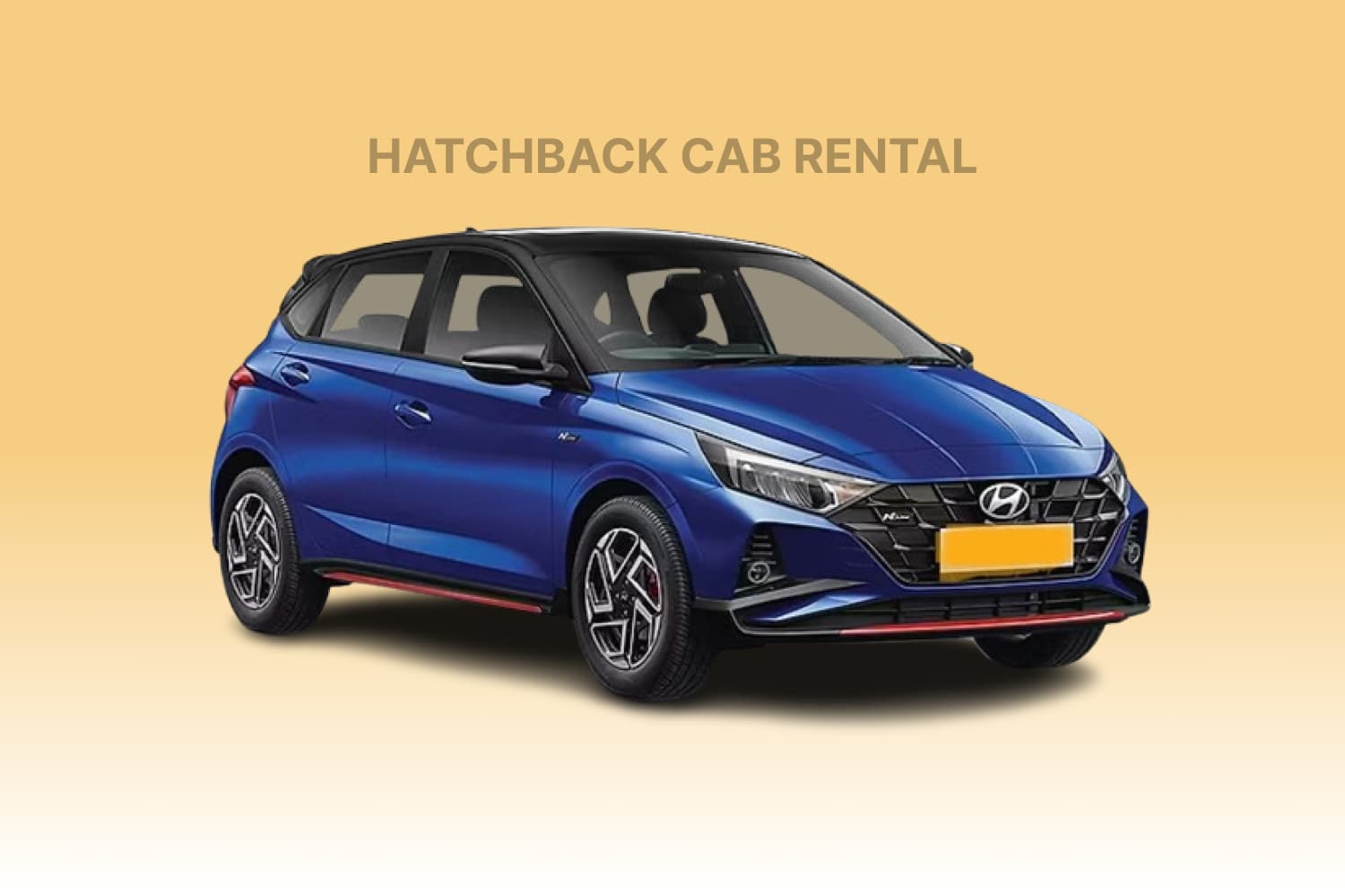 Book Hyundai i20 hatchback cab rental for city travel Hyundai i20 hatchback cab