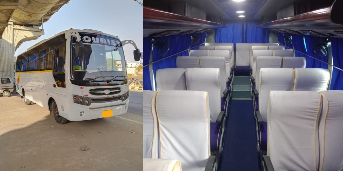 Luxury 27 Seater Bus and Coach Rental Interior & Exterior 27 Seater Bus Rental View