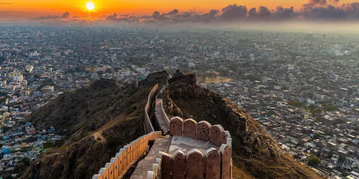 Stunning Sunset City View from Nahargarh Fort Jaipur Nahargarh Fort Sunset View