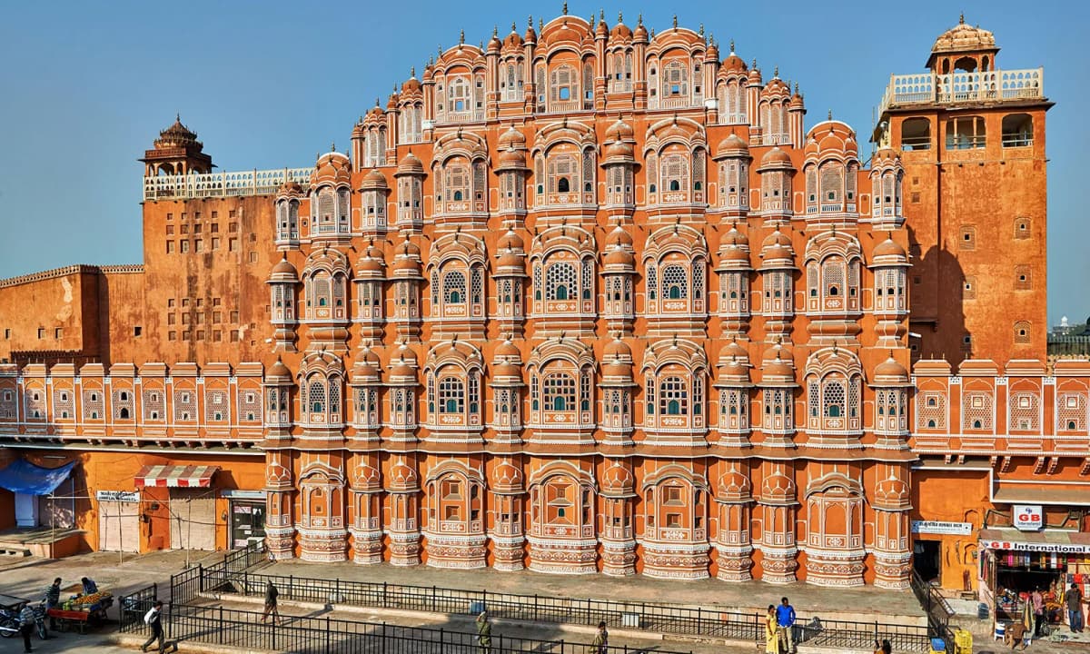 Hawa Mahal Jaipur: Iconic Palace of Winds Landmark Exterior Hawa Mahal City in Jaipur
