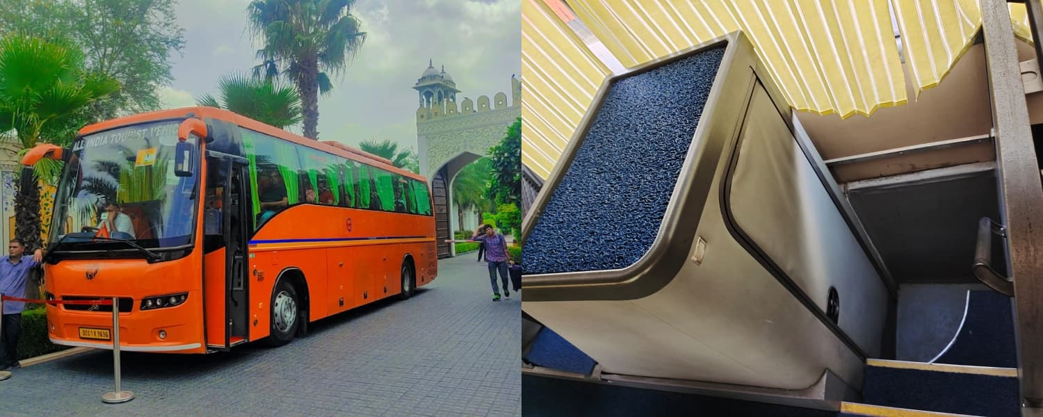 Rent Luxury 45 Seater Tourist Bus for Rajasthan Tour Luxury Tourist Bus in Jaipur