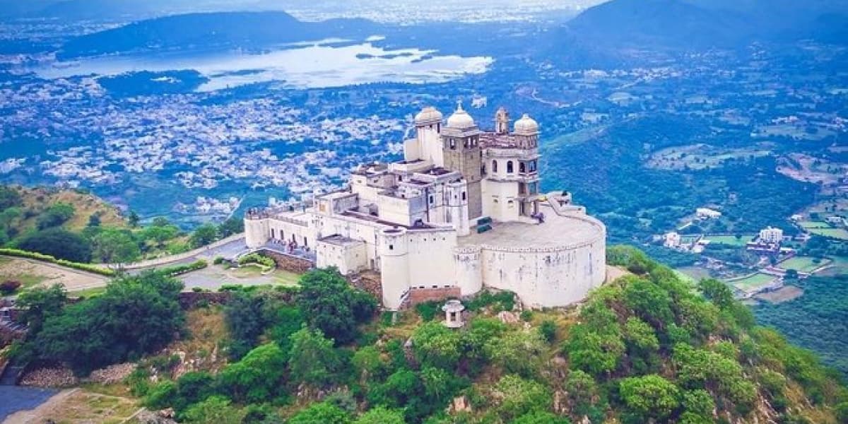 Udaipur Monsoon Palace Sunset View from the Hilltop Udaipur Monsoon Palace