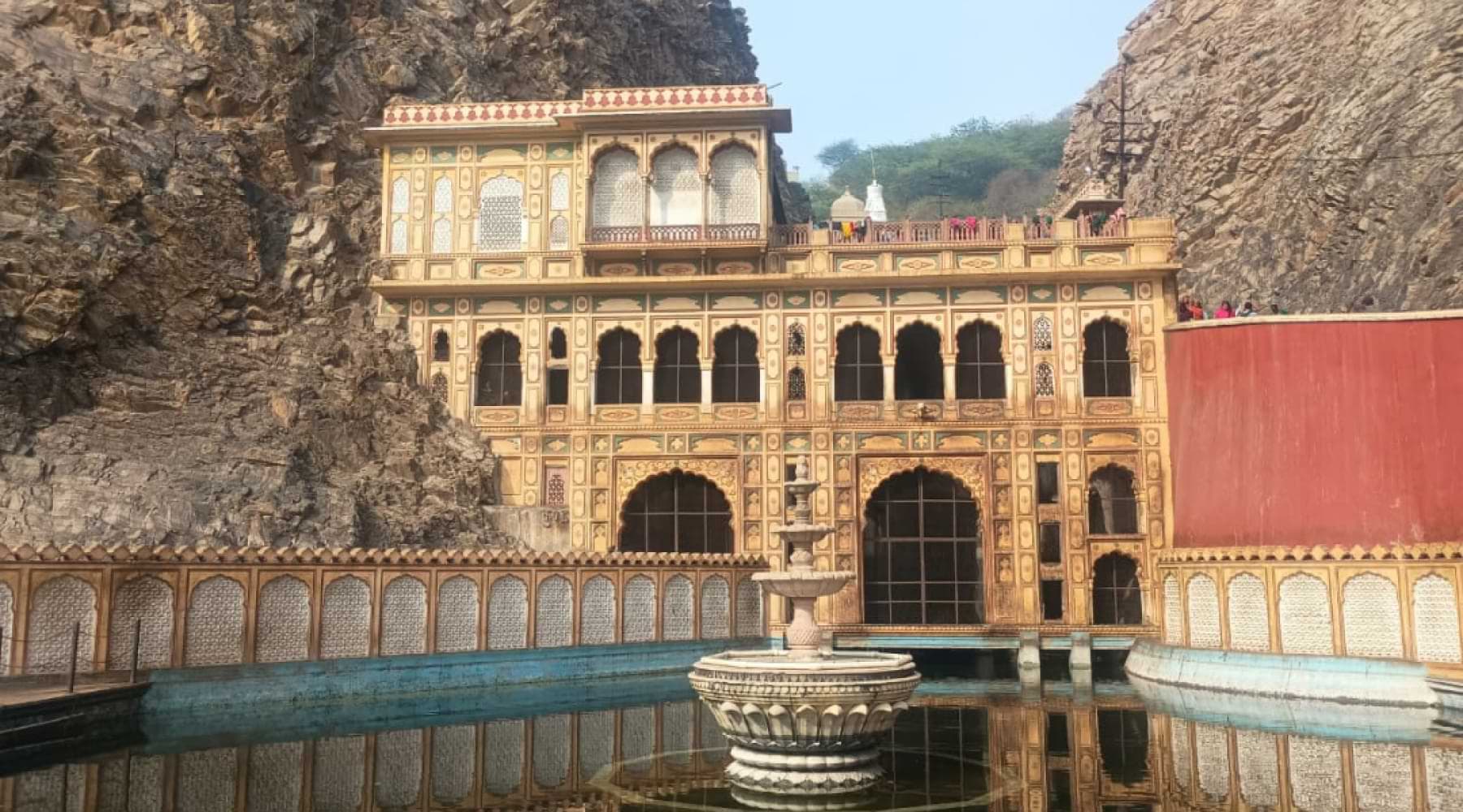 Holy Water Tank at Galtaji Temple Jaipur Galtaji Temple Water Tank