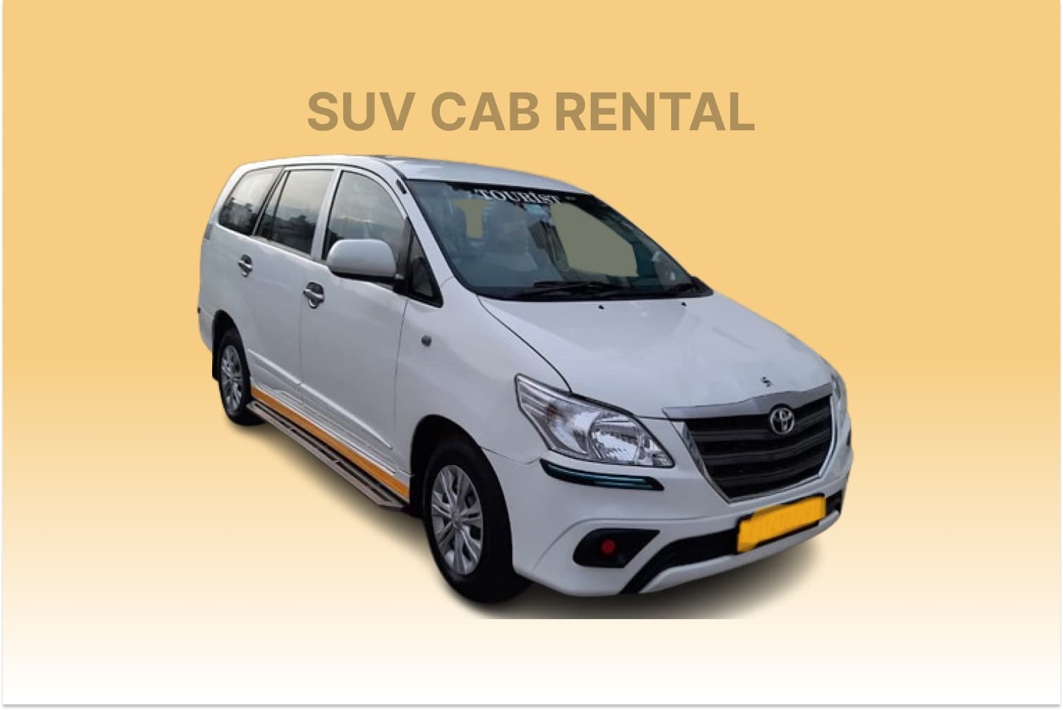 Spacious Toyota Innova SUV cab rental service in Agra Toyota Innova SUV cab rental in Agra